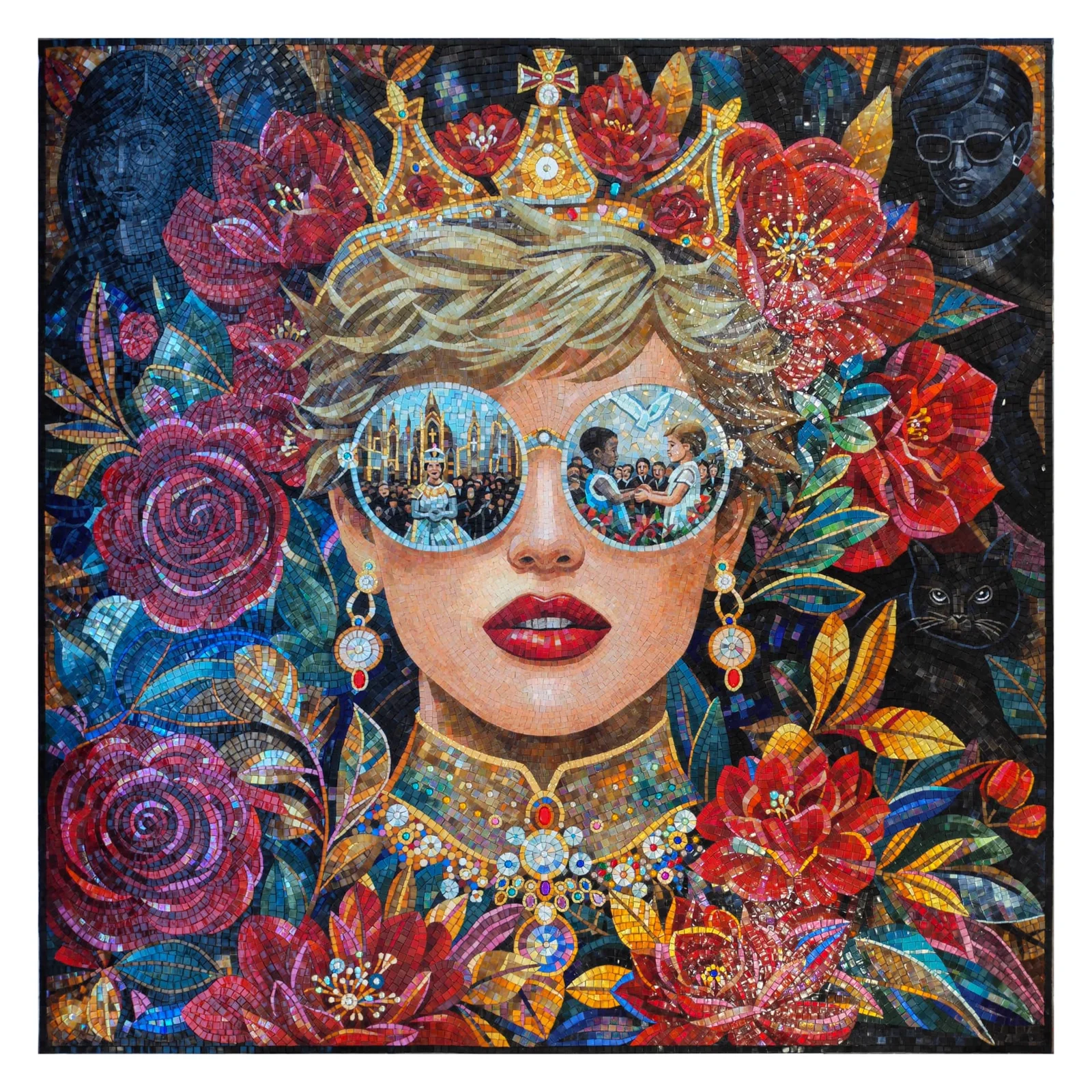 Diana: Final Reflection — completed mosaic