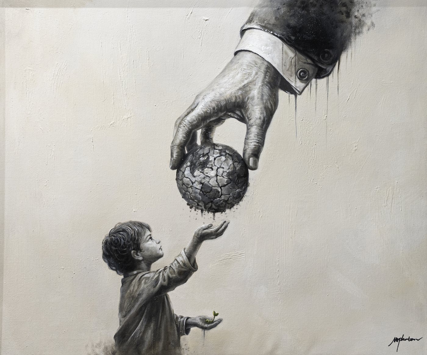 Inheritance, Mixed media on canvas, 60 × 70 cm